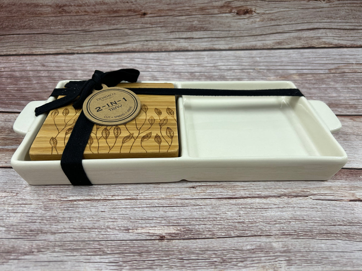 2in1 Serving Dish Trivet Charcuterie Set