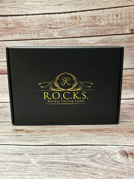 Infused Silver Chilling Stones + Cocktail Shaker Bar Set