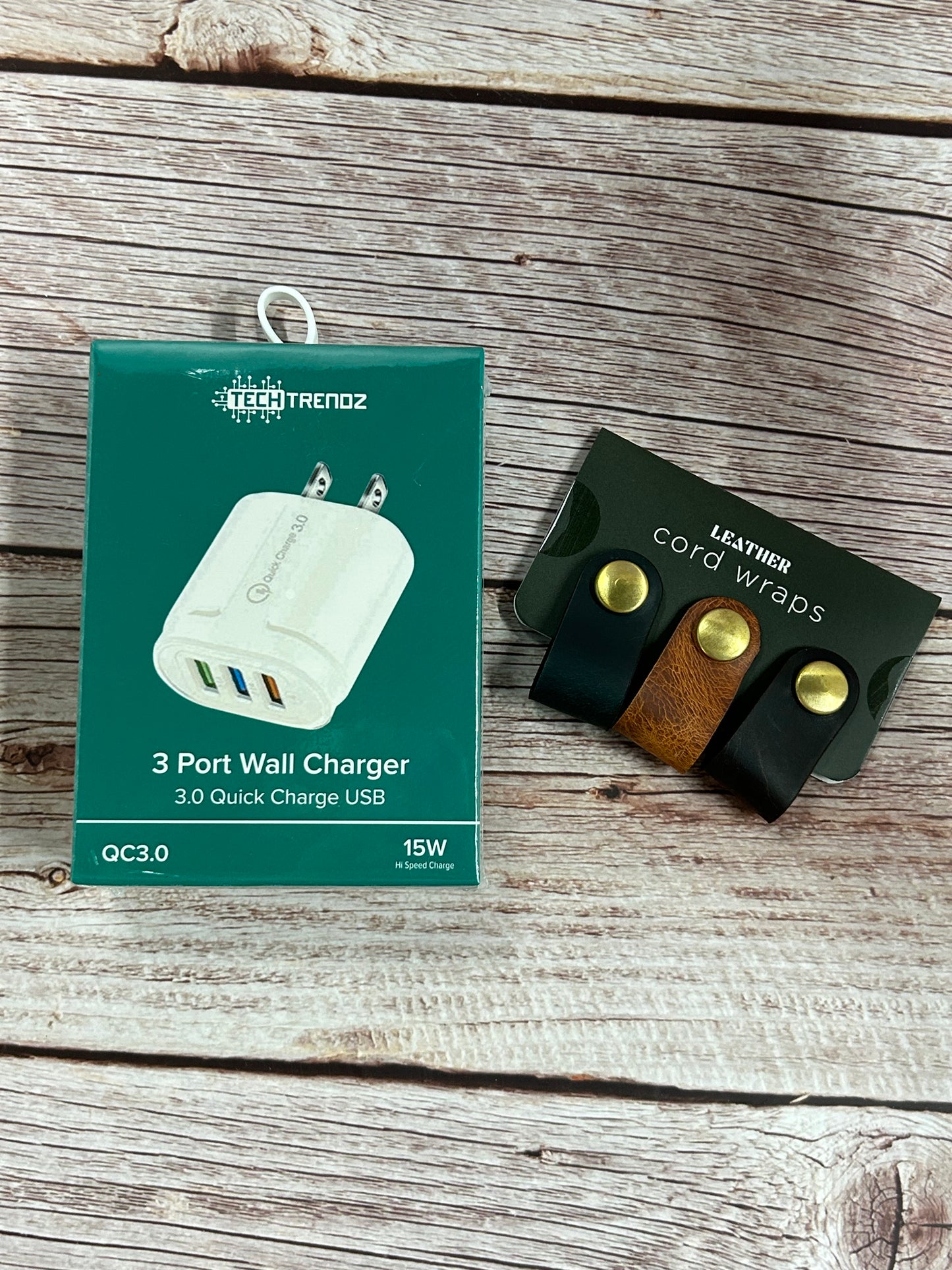 Wall Charger + Cord Wraps